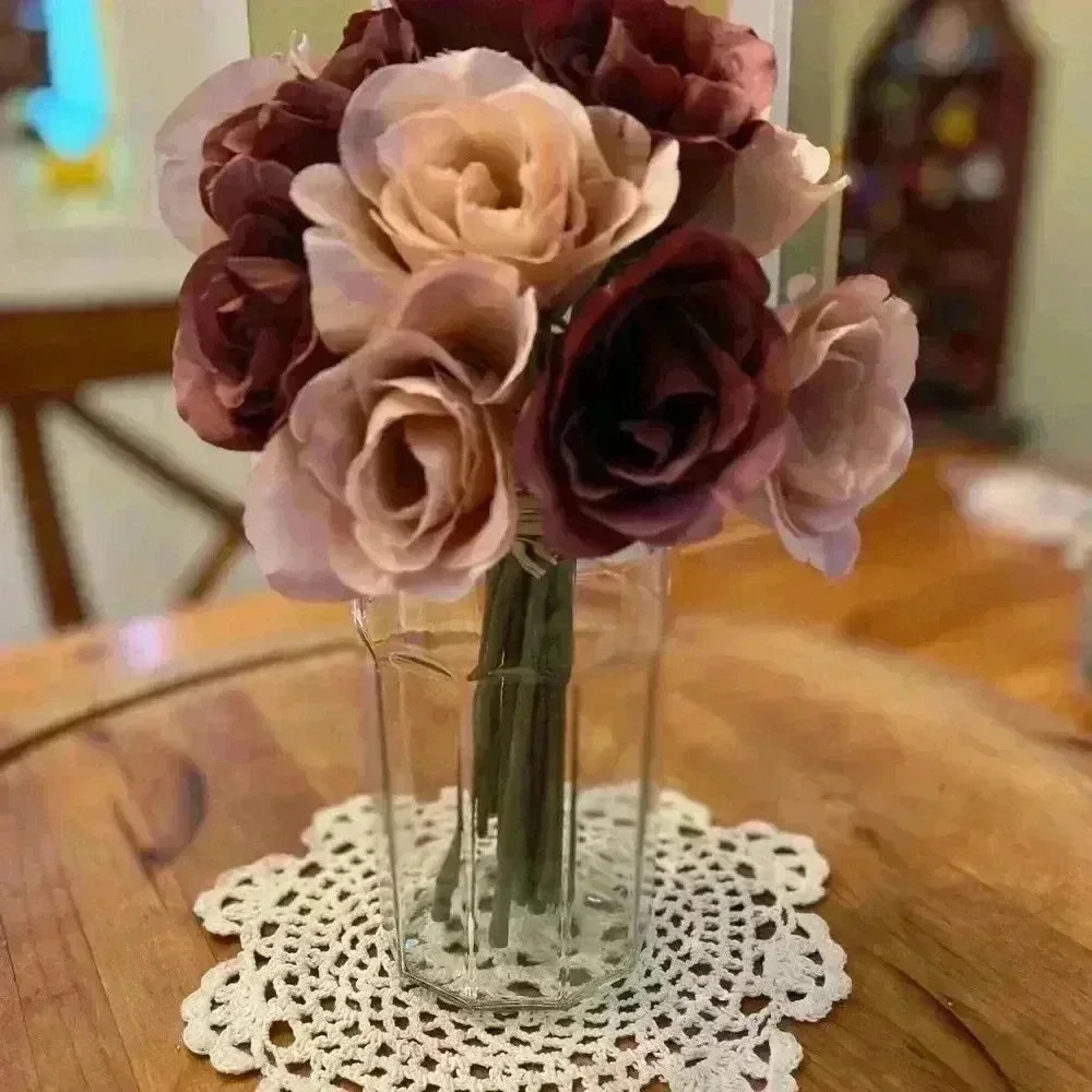 New Rose Bouquet with Free mason jar